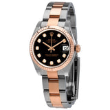 Rolex Datejust Automatic Diamond Black Dial Ladies Watch #178271BKDO - Watches of America