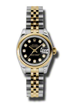 Rolex Datejust Automatic Stainless Steel 18kt Yellow Gold Jubilee Ladies Watch #179163BKDJ - Watches of America