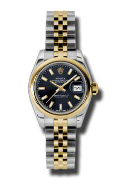 Rolex Datejust Automatic Stainless Steel 18kt Yellow Gold Jubilee Ladies Watch #179163BKSJ - Watches of America