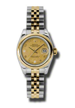Rolex Datejust Automatic Stainless Steel 18kt Yellow Gold Jubilee Ladies Watch #179163CGDMADJ - Watches of America