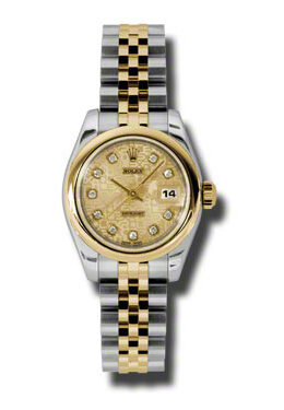 Rolex Datejust Automatic Stainless Steel 18kt Yellow Gold Jubilee Ladies Watch #179163CJDJ - Watches of America