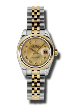 Rolex Datejust Automatic Stainless Steel 18kt Yellow Gold Jubilee Ladies Watch #179163CMRJ - Watches of America