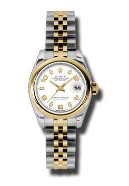 Rolex Datejust Automatic Stainless Steel 18kt Yellow Gold Jubilee Ladies Watch #179163WASJ - Watches of America