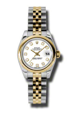 Rolex Datejust Automatic Stainless Steel 18kt Yellow Gold Jubilee Ladies Watch #179163WDJ - Watches of America