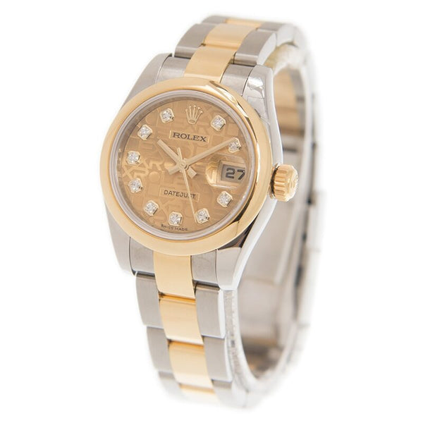 Rolex Datejust Automatic Stainless Steel 18kt Yellow Gold Oyster Ladies Watch 179163CJDO#179163 CJDO - Watches of America #2