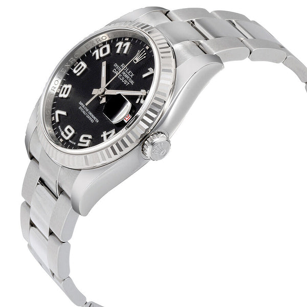 Rolex Datejust Black Concentric Dial Steel and 18K White Gold Men's Watch #116234BKCAO - Watches of America #2