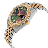 Rolex Datejust Black Mother of Pearl Dial Automatic Ladies 18 Carat Yellow Gold and Stainless Steel Watch #116243BKMDJ - Watches of America #2