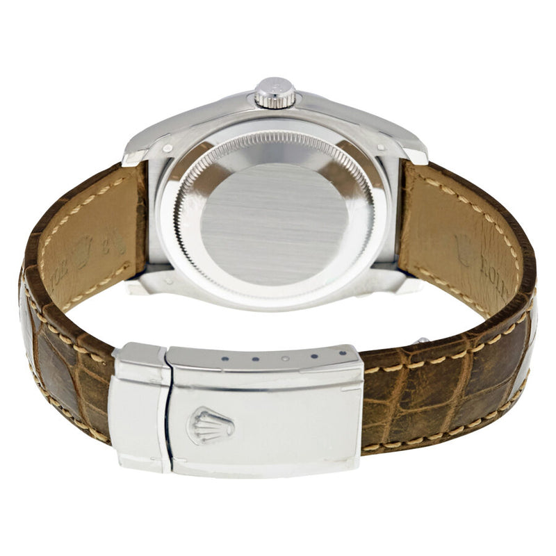 Rolex Datejust Brown Jubilee Brown Dial Bronze Leather Strap Men's Watch #116139BRJASL - Watches of America #3
