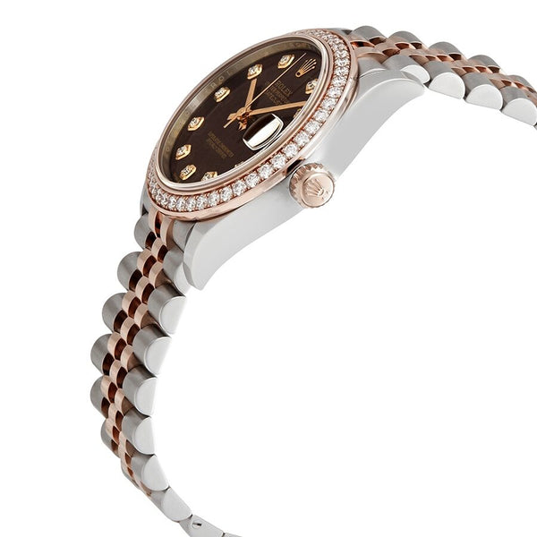 Rolex Datejust Chocolate Dial Automatic Ladies Steel and Everose Gold Jubilee Watch #278381CHDJ - Watches of America #2