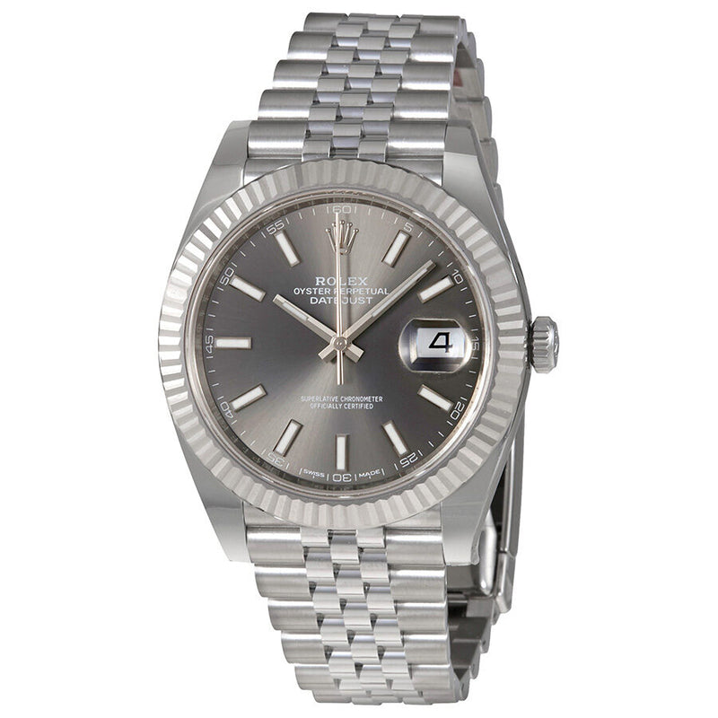 Rolex Datejust Dark Rhodium Dial Automatic Men's Jubilee Watch #126334RSJ - Watches of America