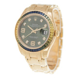 Rolex Datejust Green Diamond Dial 18K Yellow Gold Automatic Watch #86348GNDPM - Watches of America #3