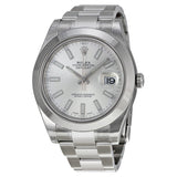 Rolex Datejust II Silver Dial Stainless Steel Oyster Bracelet Automatic Men's Watch #116300SSO - Watches of America