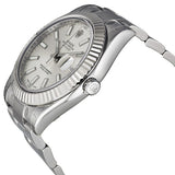 Rolex Datejust II Silver Dial Stainless Steel Oyster Bracelet Automatic Men's Watch #116334SSO - Watches of America #2
