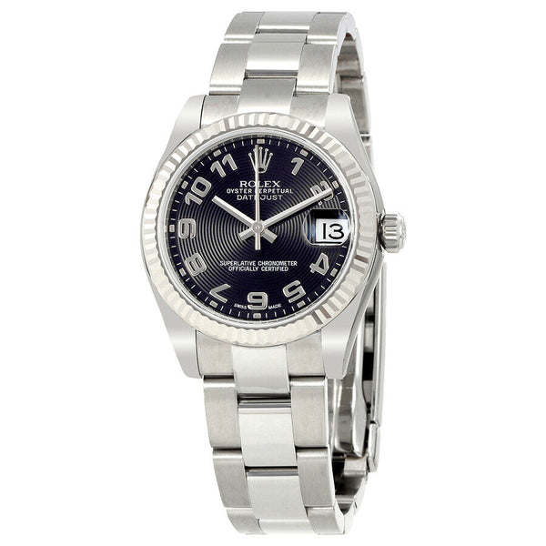 Rolex Datejust Lady 31 Black Concentric Circle Dial Stainless Steel Oyster Bracelet Automatic Watch #178274BKCAO - Watches of America