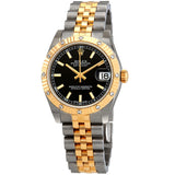 Rolex Datejust Lady 31 Black Dial Stainless Steel and 18K Yellow Gold Jubilee Bracelet Automatic Watch #178313BKSJ - Watches of America