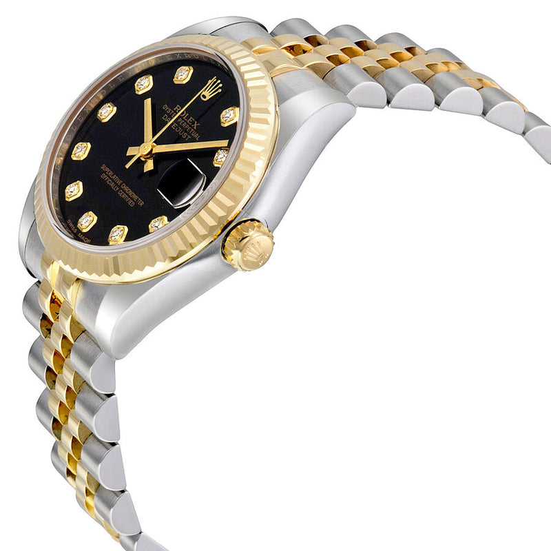 Rolex Datejust Lady 31 Black Dial Stainless Steel and 18K Yellow Gold Jubilee Bracelet Automatic Watch #178273BKDJ - Watches of America #2