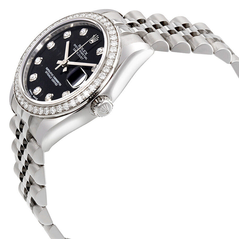 Rolex Datejust Lady 31 Black Dial Stainless Steel Jubilee Bracelet Automatic Watch #178384BKDJ - Watches of America #2