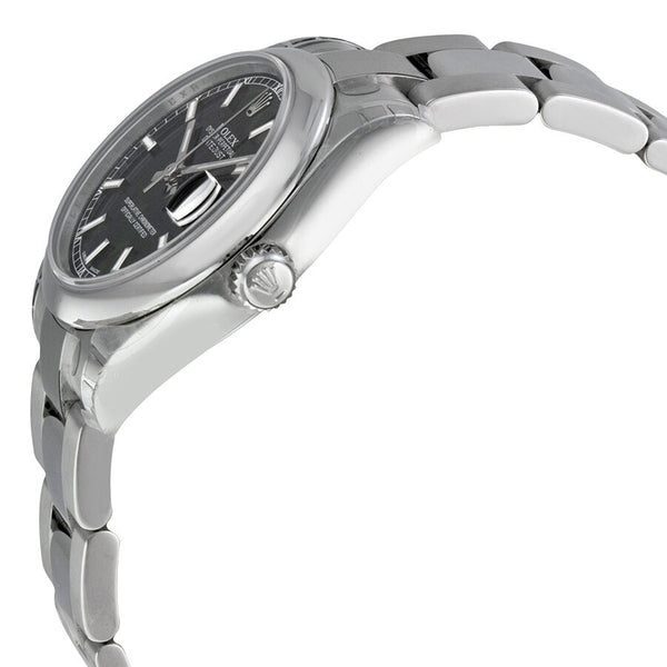 Rolex Datejust Lady 31 Black Dial Stainless Steel Oyster Bracelet Automatic Watch #178240BKSO - Watches of America #2