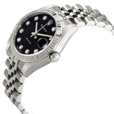 Rolex Datejust Lady 31 Black Jubilee With Diamonds Dial Stainless Steel Jubilee Bracelet Automatic Watch #178274BKJDJ - Watches of America #2