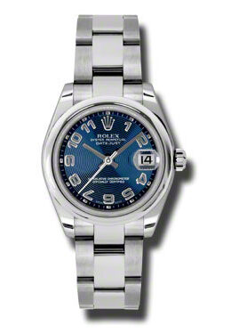 Rolex Datejust Lady 31 Blue Concentric Circle Dial Stainless Steel Oyster Bracelet Automatic Watch #178240BLCAO - Watches of America