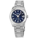 Rolex Datejust Lady 31 Blue Dial Stainless Steel Oyster Bracelet Automatic Watch #178240BLSO - Watches of America