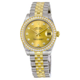 Rolex Datejust Lady 31 Champagne Dial Stainless Steel and 18K Yellow Gold Jubilee Bracelet Automatic Watch #178383CDJ - Watches of America