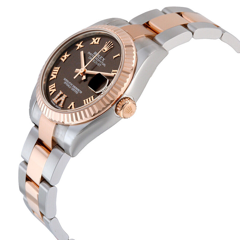 Rolex Datejust Lady 31 Chocolate Brown Dial Stainless Steel and 18K Everose Gold Oyster Bracelet Automatic Watch #178271CHRDO - Watches of America #2