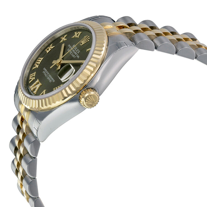 Rolex Datejust Lady 31 Green Dial Stainless Steel and 18K Yellow Gold Jubilee Bracelet Automatic Watch #178273GNRJ - Watches of America #2