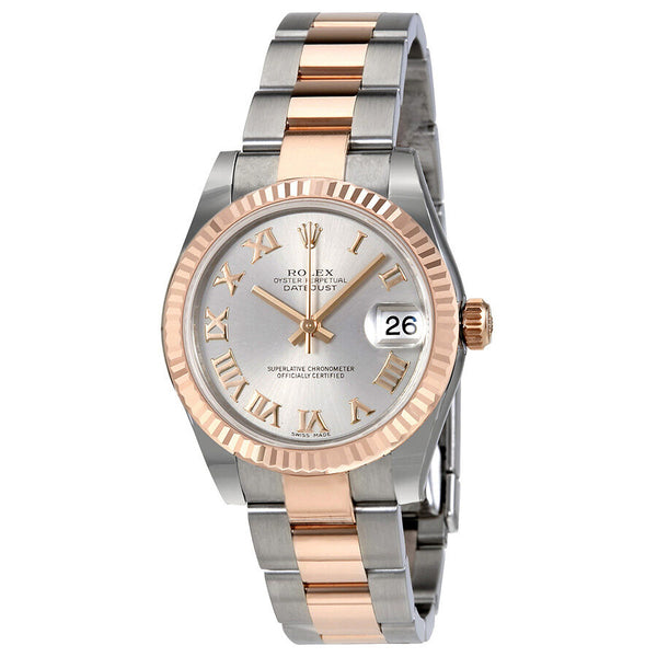 Rolex Datejust Lady 31 Grey Dial Stainless Steel and 18K Everose Gold Oyster Bracelet Automatic Watch #178271GRO - Watches of America