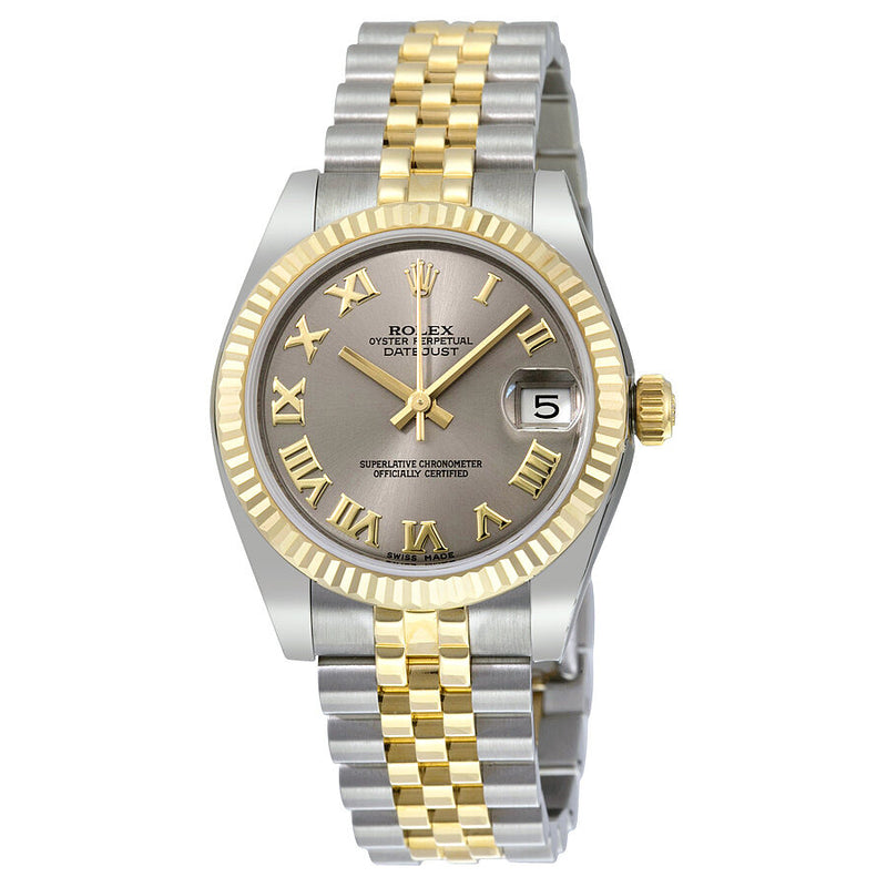 Rolex Datejust Lady 31 Grey Dial Stainless Steel and 18K Yellow Gold Jubilee Bracelet Automatic Watch #178273GRJ - Watches of America
