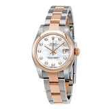 Rolex Datejust Lady 31 Mother of Pearl Dial Stainless Steel and 18K Everose Gold Oyster Bracelet Automatic Watch #178241MDO - Watches of America