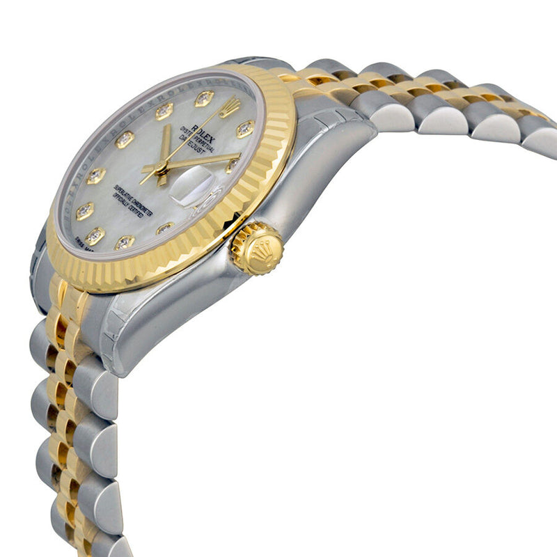 Rolex Datejust Lady 31 Mother of Pearl Dial Stainless Steel and 18K Yellow Gold Jubilee Bracelet Automatic Watch #178273MDJ - Watches of America #2