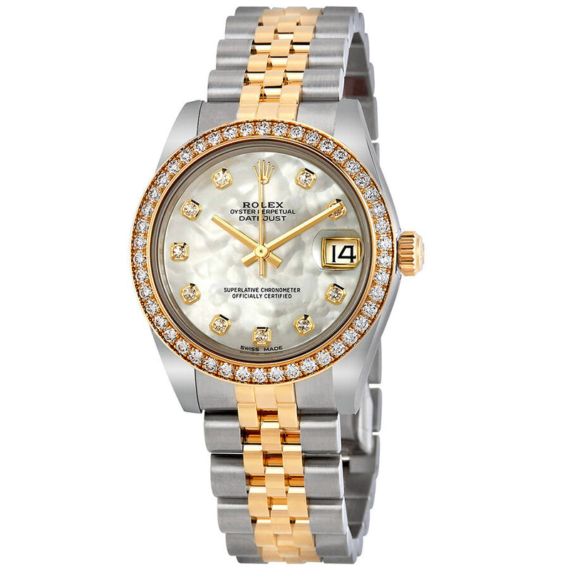 Rolex Datejust Lady 31 Mother of Pearl Dial Stainless Steel and 18K Yellow Gold Jubilee Bracelet Automatic Watch #178383MDJ - Watches of America