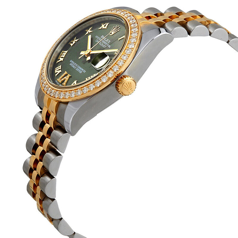 Rolex Datejust Lady 31 Olive Green Dial Stainless Steel and 18K Yellow Gold Jubilee Bracelet Automatic Watch #178383GNRDJ - Watches of America #2