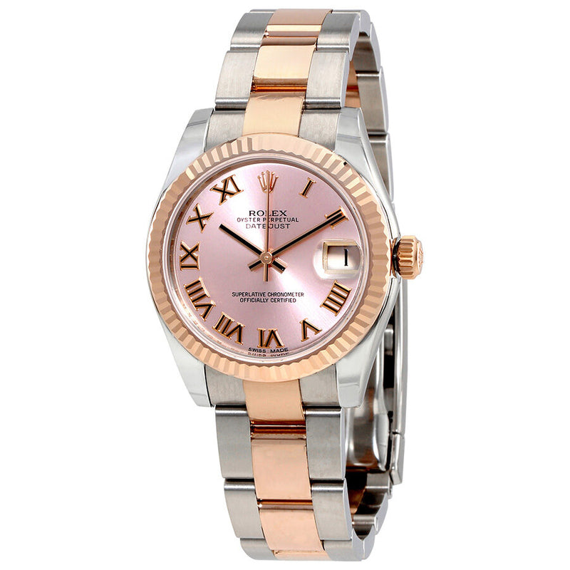Rolex Datejust Lady 31 Pink Dial Stainless Steel and 18K Everose Gold Oyster Bracelet Automatic Watch #178271PRO - Watches of America
