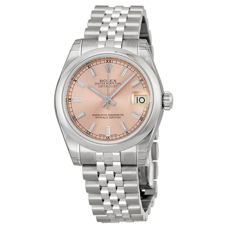 Rolex Datejust Lady 31 Pink Dial Stainless Steel Jubilee Bracelet Automatic Watch #178240PSJ - Watches of America