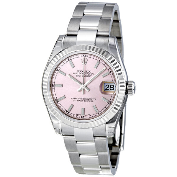 Rolex Datejust Lady 31 Pink Dial Stainless Steel Oyster Bracelet Automatic Watch #178274PSO - Watches of America