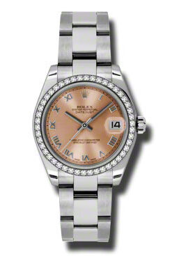 Rolex Datejust Lady 31 Pink Dial Stainless Steel Oyster Bracelet Automatic Watch #178384PRO - Watches of America