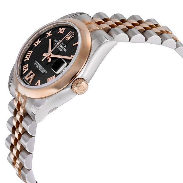 Rolex Datejust Lady 31 Purple Set With Diamonds Dial Stainless Steel and 18K Everose Gold Jubilee Bracelet Automatic Watch #178241PURDJ - Watches of America #2