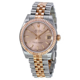 Rolex Datejust Lady 31 Rose Gold Dial Stainless Steel and 18K Everose Gold Jubilee Bracelet Automatic Watch #178271PSJ - Watches of America