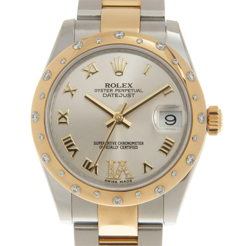 Rolex Datejust Lady 31 Silver Dial Stainless Steel and 18K Yellow Gold Oyster Bracelet Automatic Watch #178343GRDO - Watches of America #2