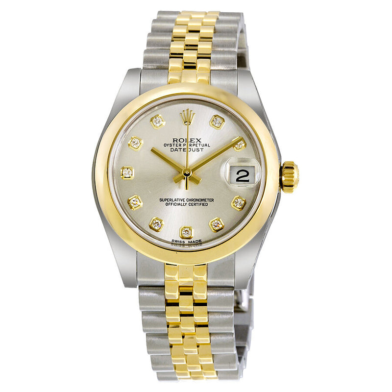 Rolex Datejust Lady 31 Silver Dial Stainless Steel and 18K Yellow Gold Jubilee Bracelet Automatic Watch #178243SDJ - Watches of America