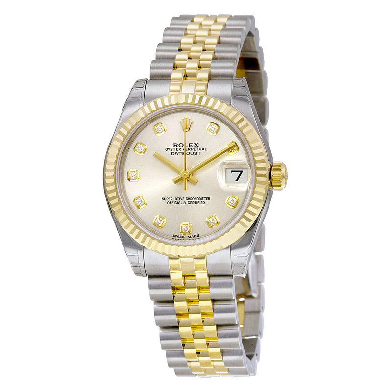 Rolex Datejust Lady 31 Silver Dial Stainless Steel and 18K Yellow Gold Jubilee Bracelet Automatic Watch #178273SDJ - Watches of America