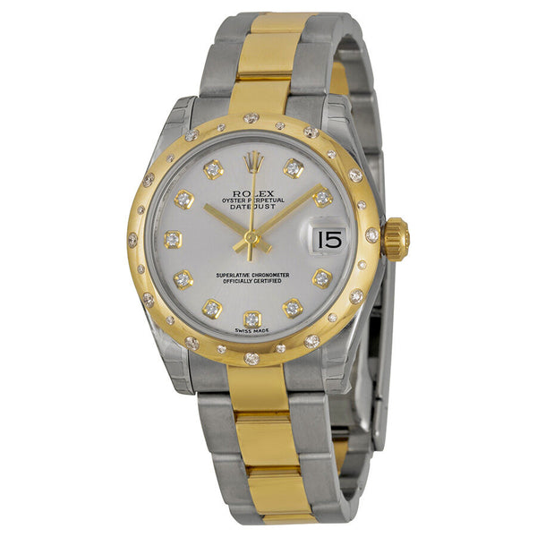 Rolex Datejust Lady 31 Silver Dial Stainless Steel and 18K Yellow Gold Oyster Bracelet Automatic Watch #178343SDO - Watches of America