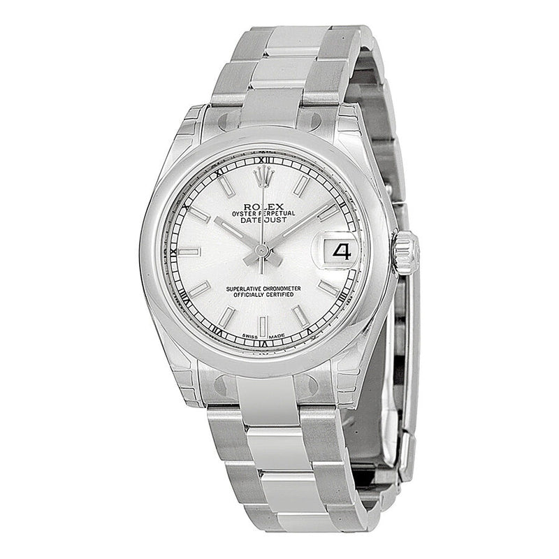 Rolex Datejust Lady 31 Silver Dial Stainless Steel Oyster Bracelet Automatic Watch #178240SSO - Watches of America
