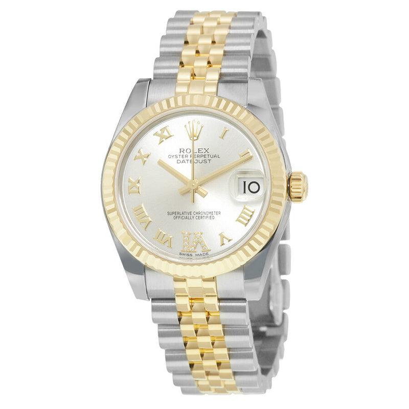 Rolex Datejust Lady 31 Silver Dial Steel and 18K Yellow Gold Automatic Watch #178273SRDJ - Watches of America