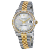Rolex Datejust Lady 31 Silver Diamond Dial Steel and 18K Yellow Gold Jubilee Watch #178383SDJ - Watches of America