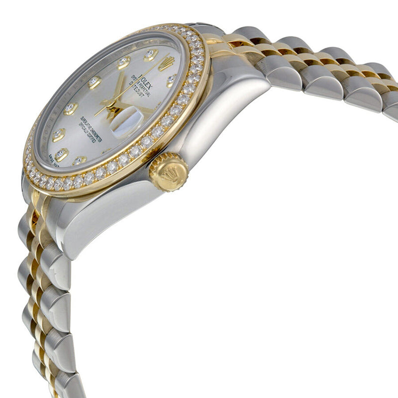 Rolex Datejust Lady 31 Silver Diamond Dial Steel and 18K Yellow Gold Jubilee Watch #178383SDJ - Watches of America #2