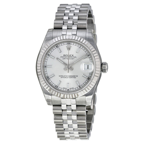 Rolex Datejust Lady 31 Silver Dial Stainless Steel Jubilee Bracelet Automatic Watch #178274SSJ - Watches of America