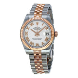 Rolex Datejust Lady 31 White Dial Stainless Steel and 18K Everose Gold Jubilee Bracelet Automatic Watch #178271WRJ - Watches of America